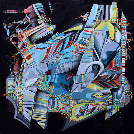 Giving Up Is Not An Option Abstract Painting