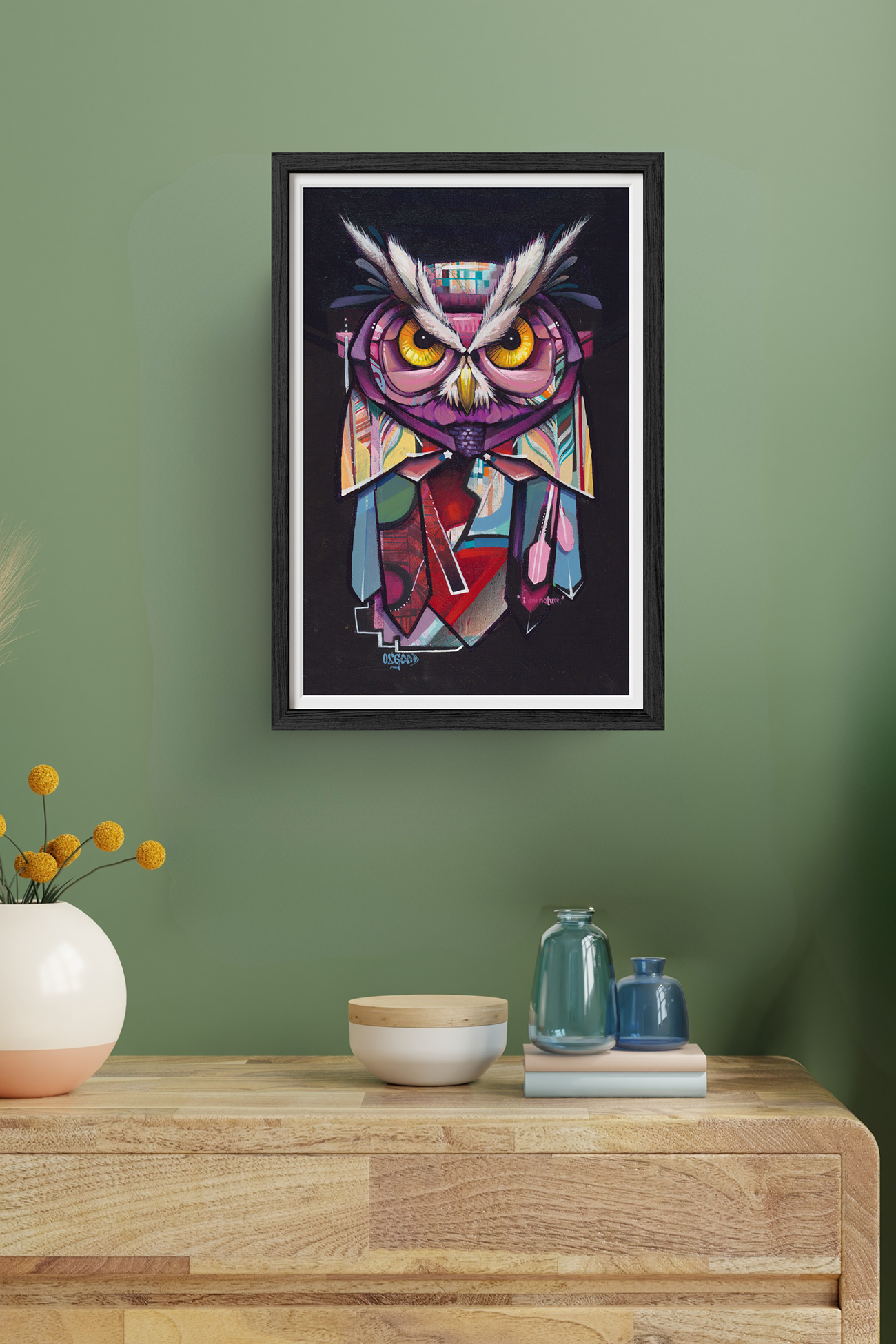 I am Nature 12" x 18" Fine Art Print Framed