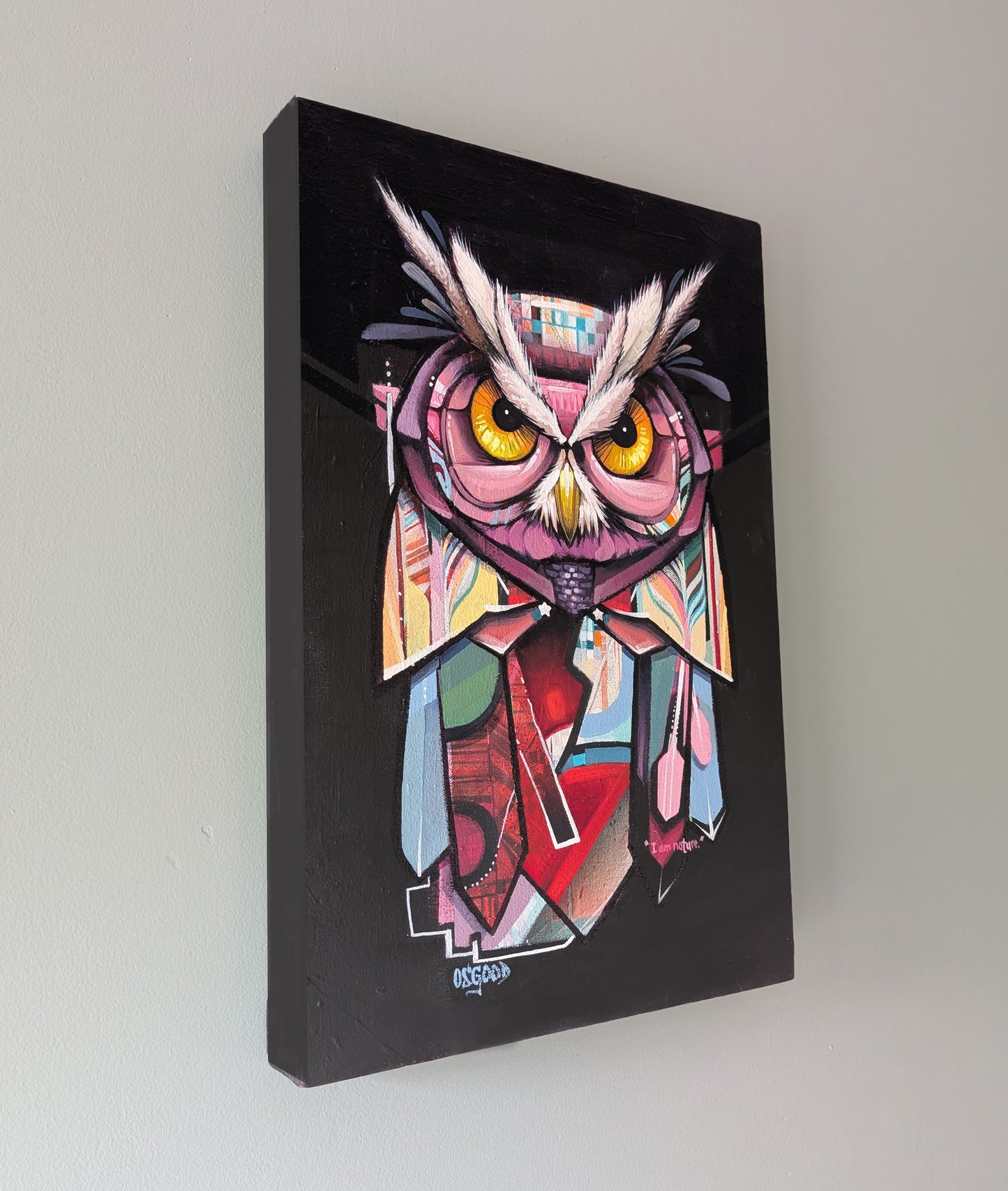 I Am Nature Original Owl Painting