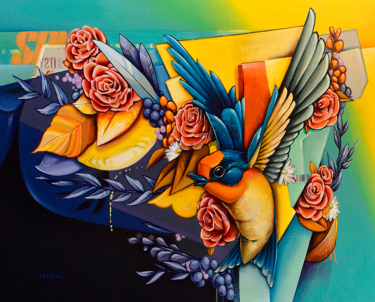 Mindful Observation original painting