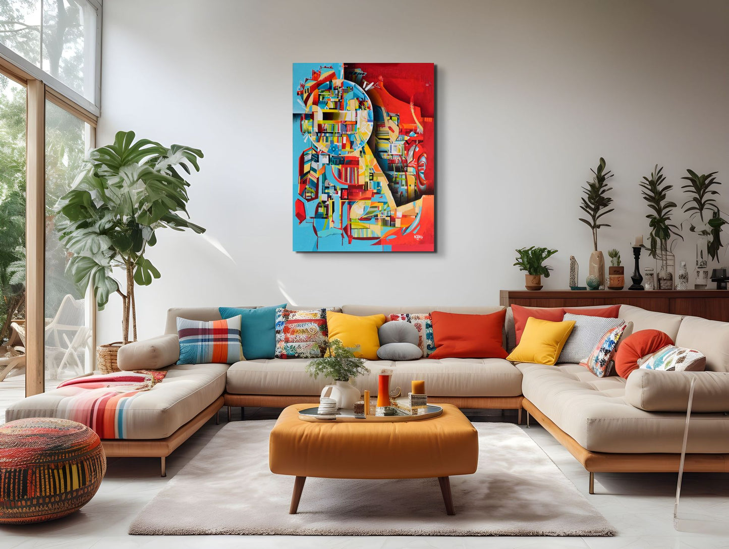 Elements of Being Grounded Abstract Painting