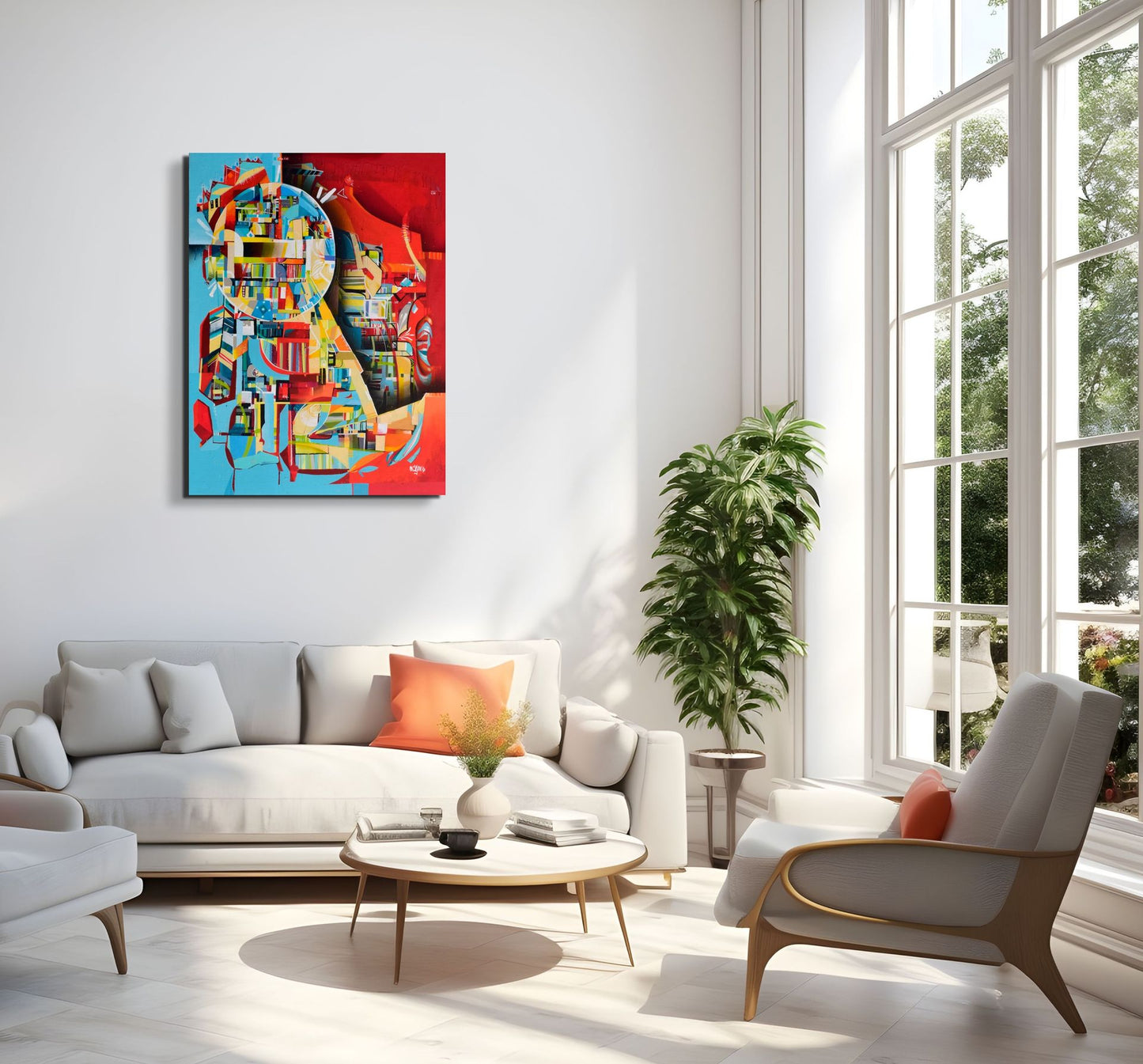 Elements of Being Grounded Abstract Painting