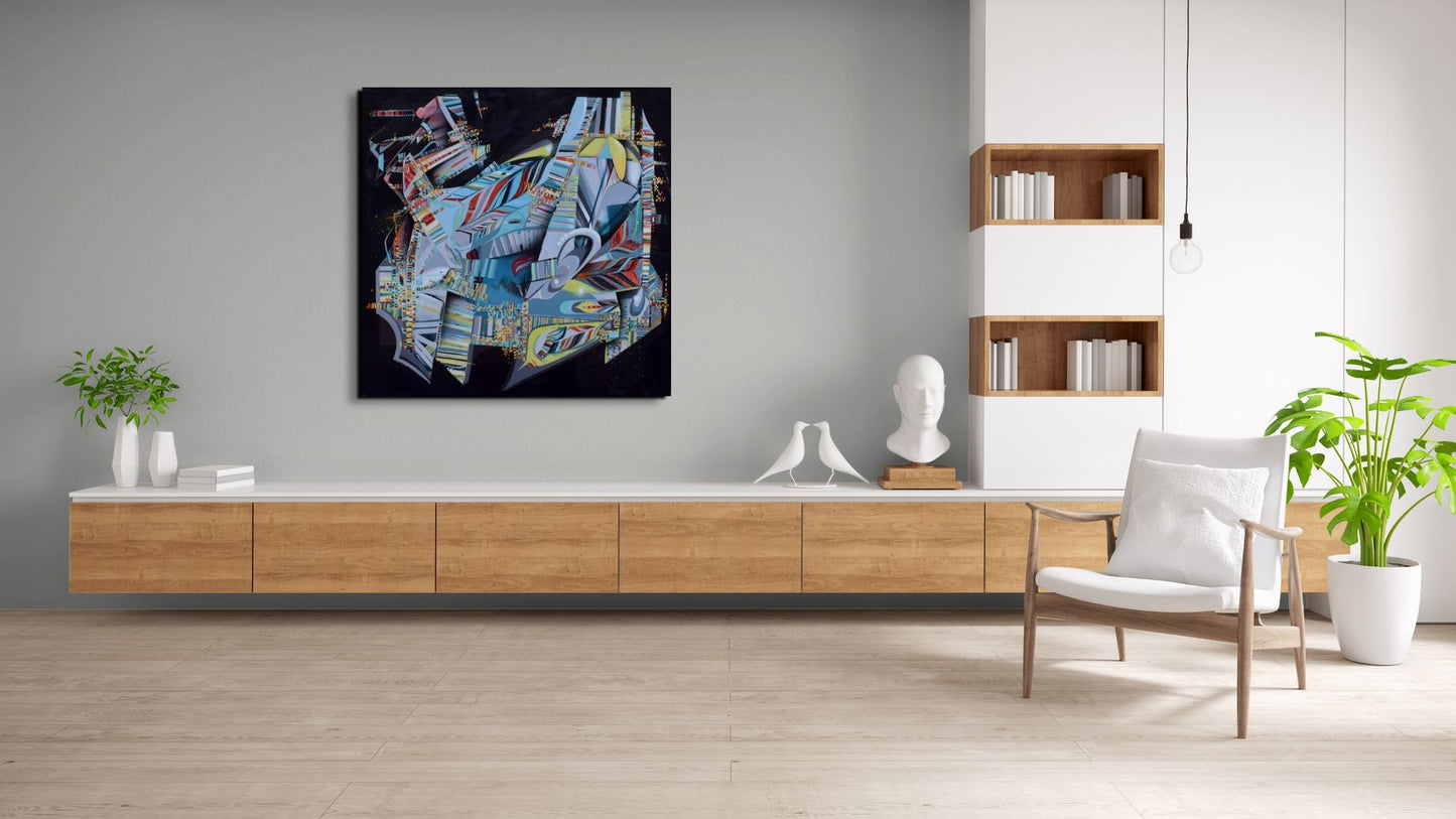 Giving Up Is Not An Option Abstract Painting