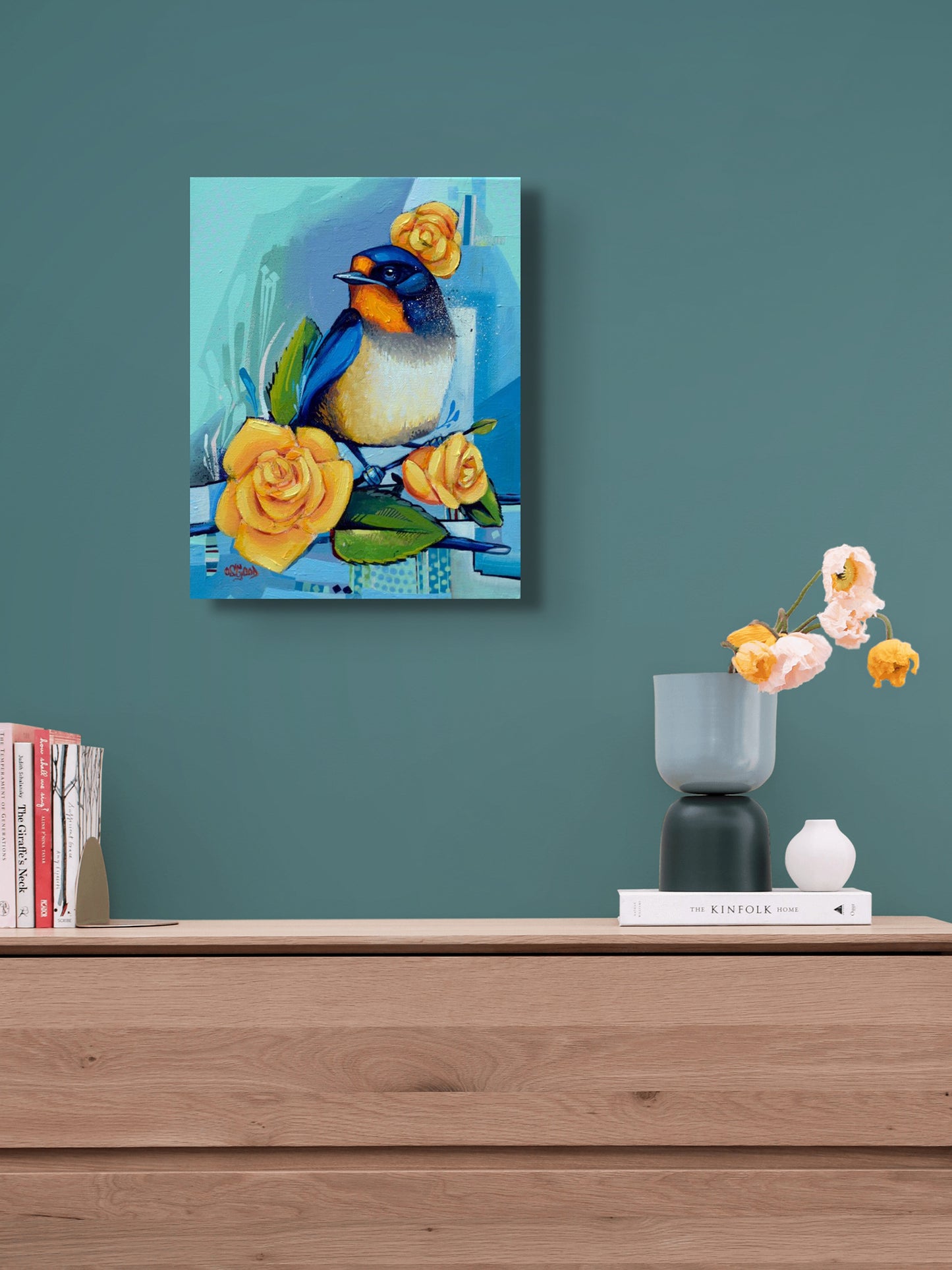 "Safe Return" Original Barn Swallow Painting