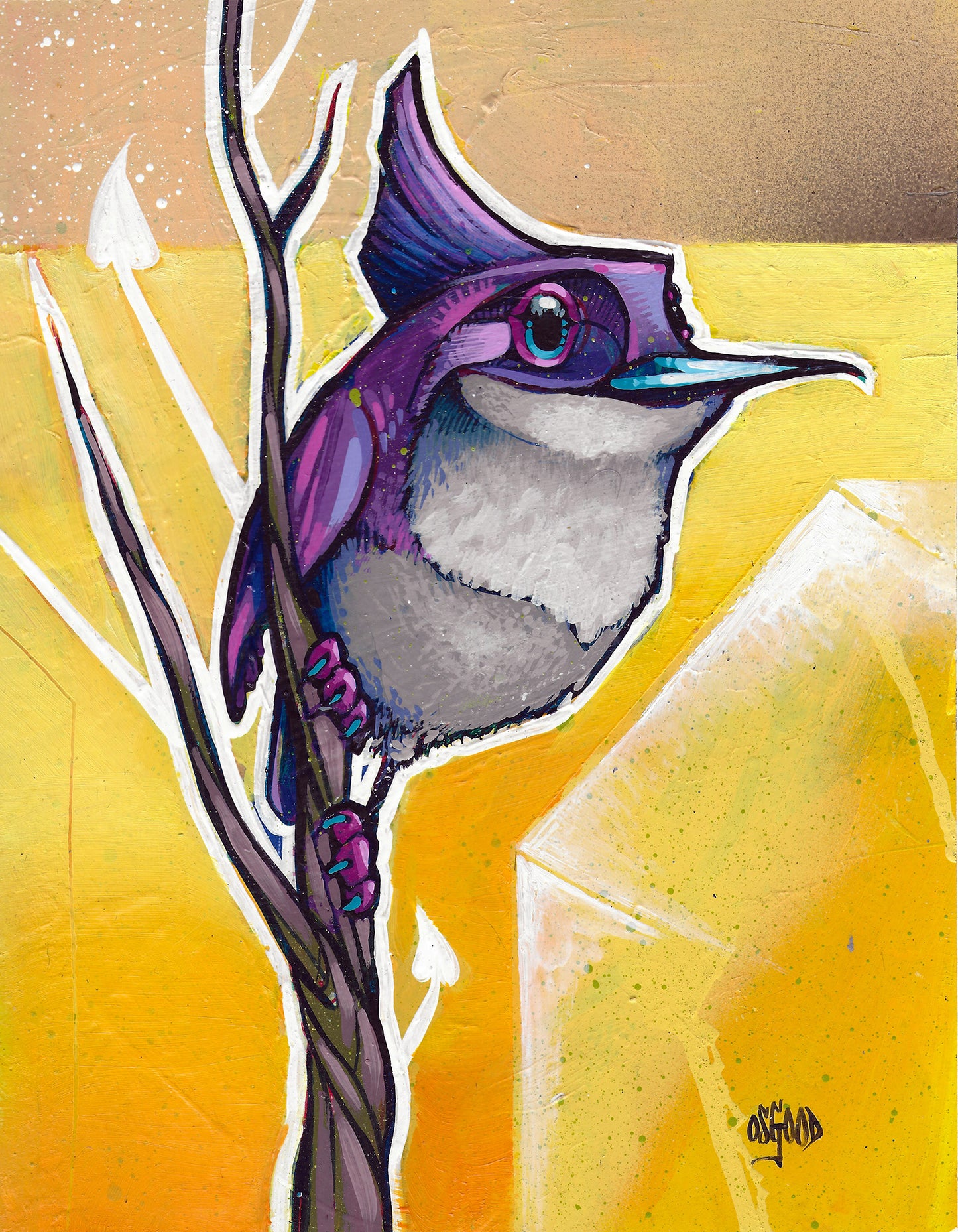 "Eager" Original Bird Painting