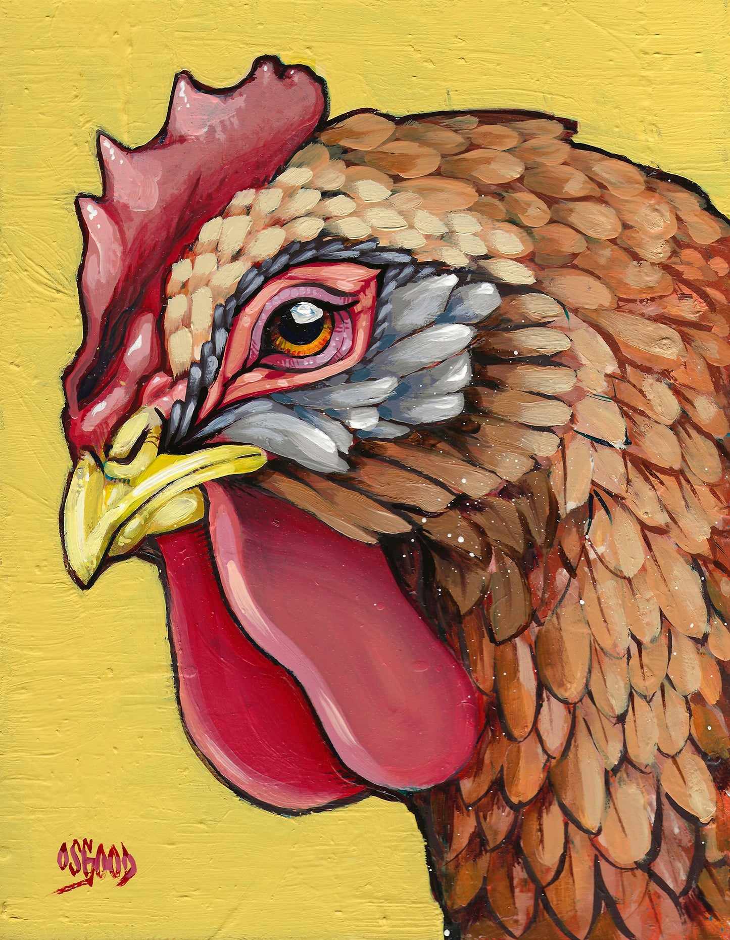 "Mother Hen" Original Bird Painting