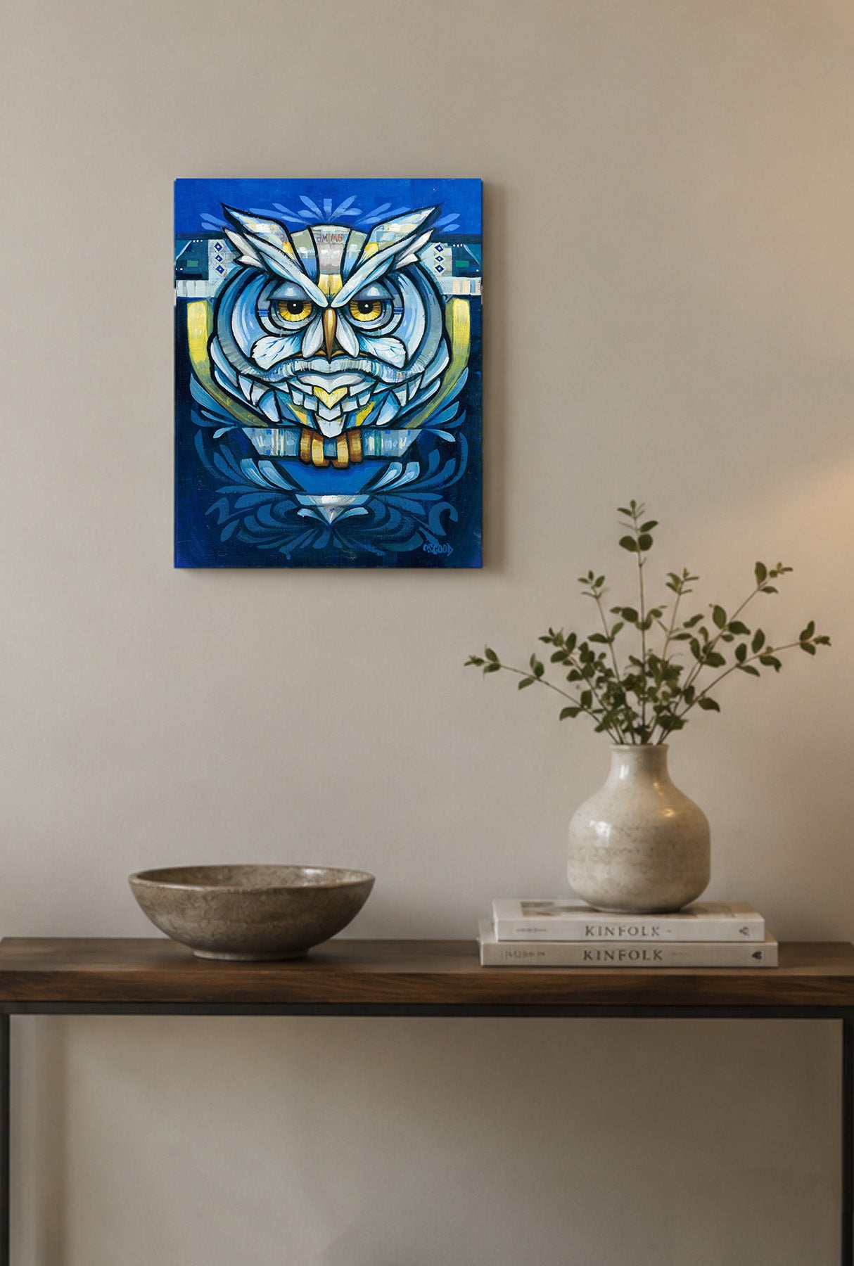 Contemplation No.2 Original Owl Painting