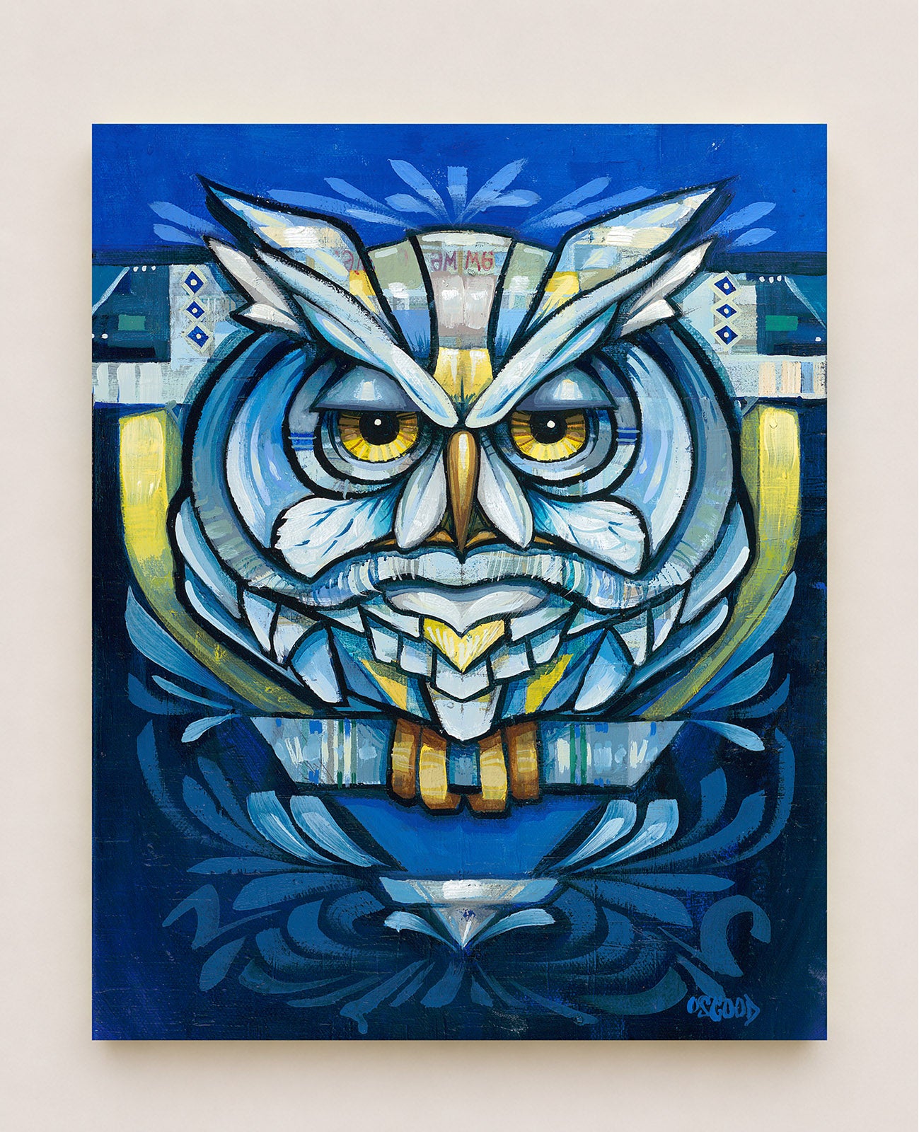 Contemplation No.2 Original Owl Painting
