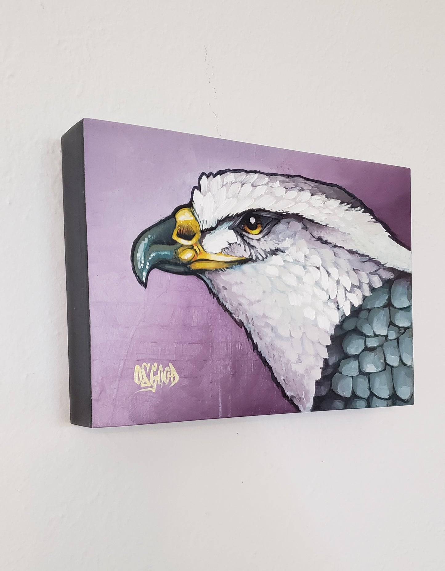 "Eye on the Prize" Original Hawk Painting