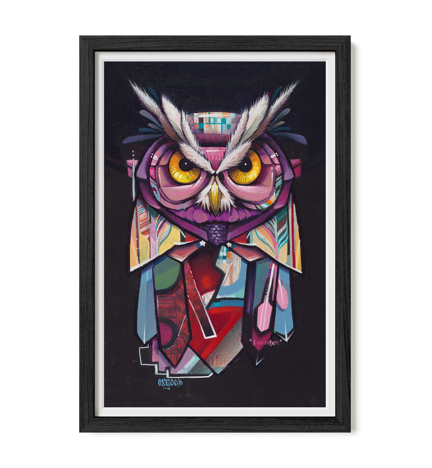I am Nature 12" x 18" Fine Art Print Framed
