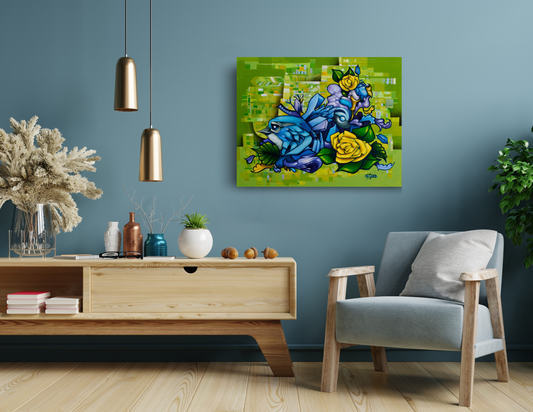 Navigating Harmony & Health Original Painting