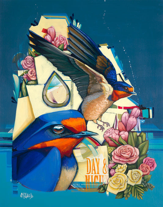 Rhythm of Renewal Original Barn Swallow Painting