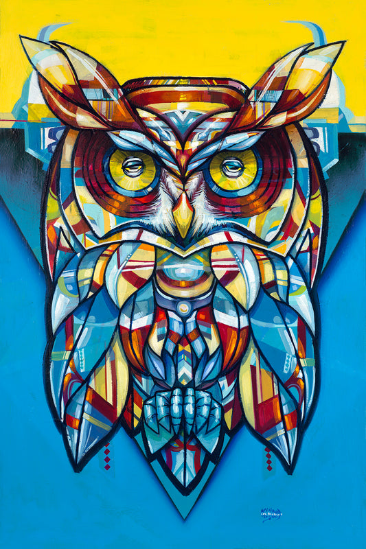 Spirit Weaver Original Owl Painting