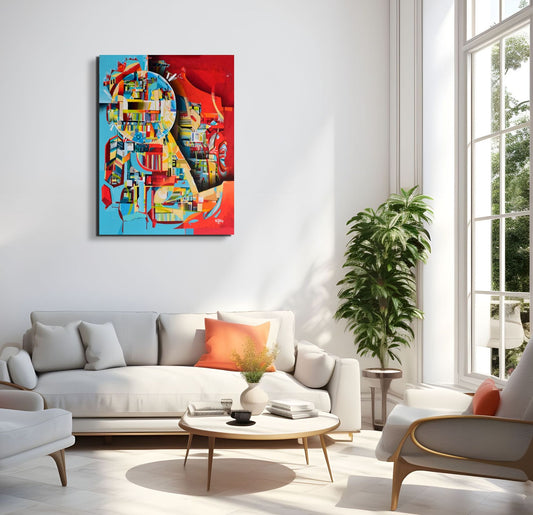 Elements of Being Grounded Abstract Painting