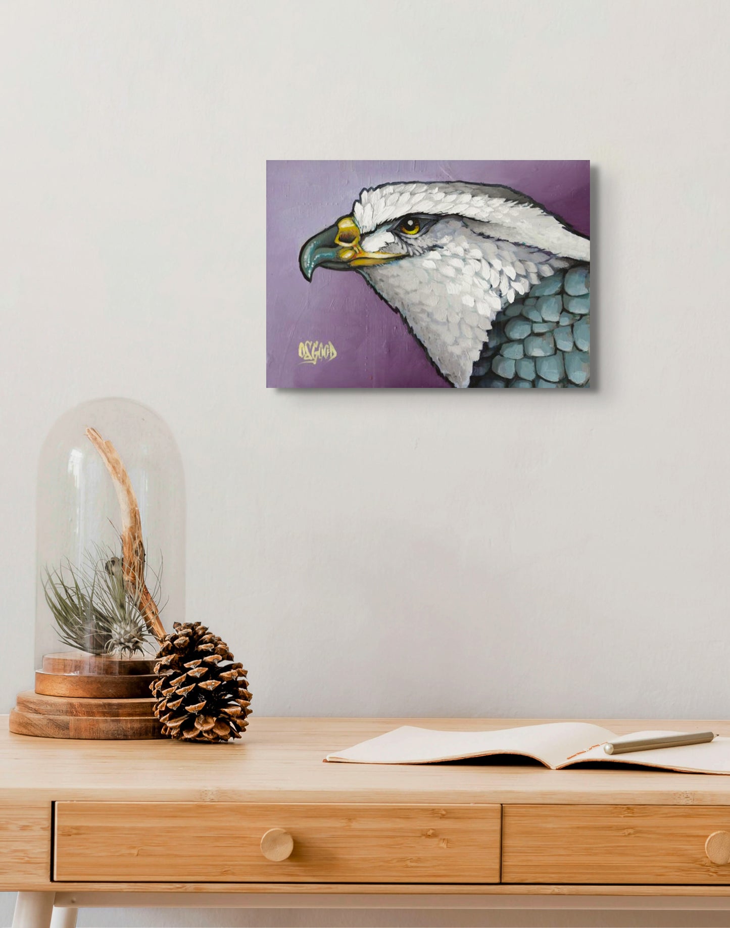 "Eye on the Prize" Original Hawk Painting